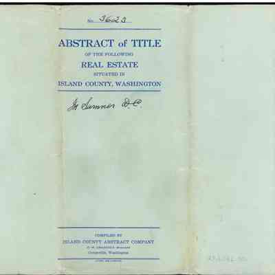 Abstract of Title - Washington Sumner (Copy)
