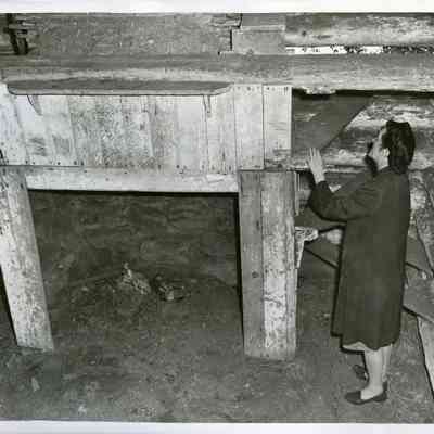 Fireplace inside Davis Blockhouse