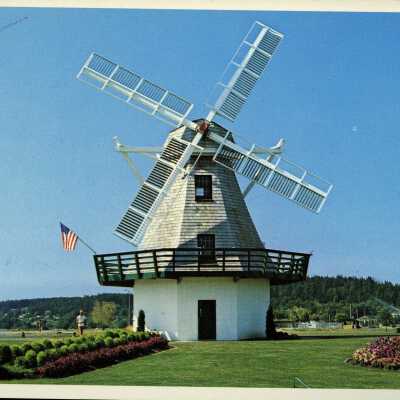 Oak Harbor Windmill Postcard