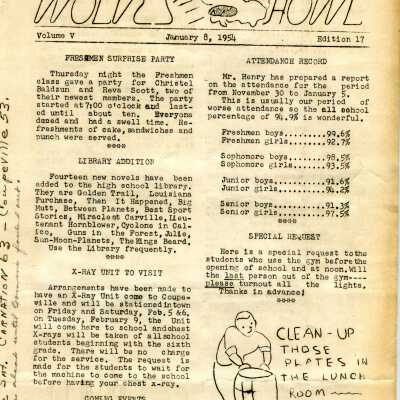 CHS Newsletter 1954