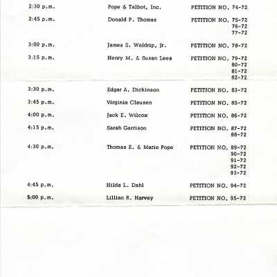 Schedule