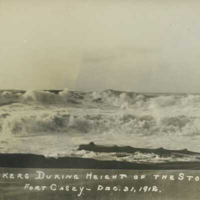 December 31,1912 Storm - Postcard, Photographic