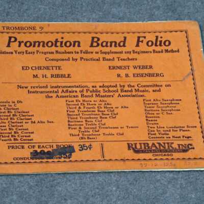 Promotion Band Folio First Trombone