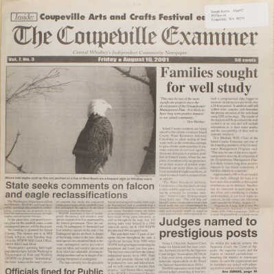 Coupeville Examiner, August 10, 2001