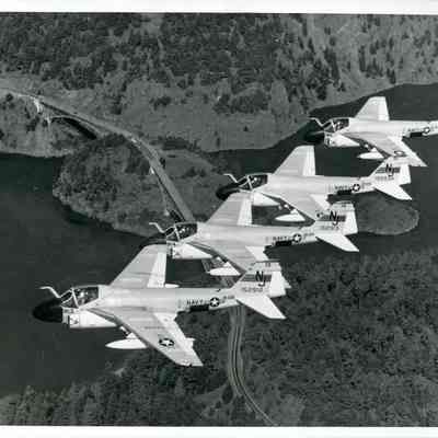 A-6A Intruders flying over Deception Pass