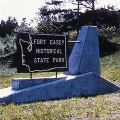 Fort Casey Historical State Park Sign