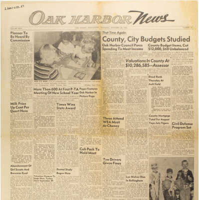 Oak Harbor News Sept. 20, 1956.