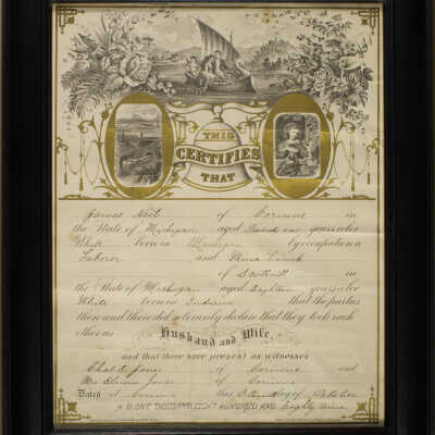 Certificate, Marriage