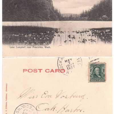 Lake Campbell near Anacortes Wash: Origsize: 3.5x5.5; Origformat: Print-Photographic