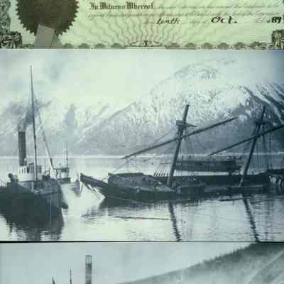 055 - Trans-Alaskan Gopher Co. - Joseph Horton, October 10, 1889: 056 - Sinking Ship; 057
