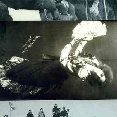 061 - Taking a Rest; 062 - Larss & Doclos, Dawson - Saloon entertainment: 063 - Men, women, and Children bundled up