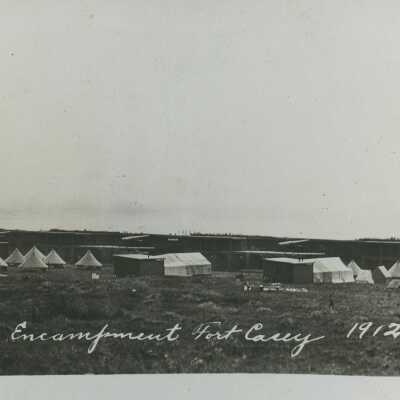 Encampment - Fort Casey 1912 - Postcard, Photographic