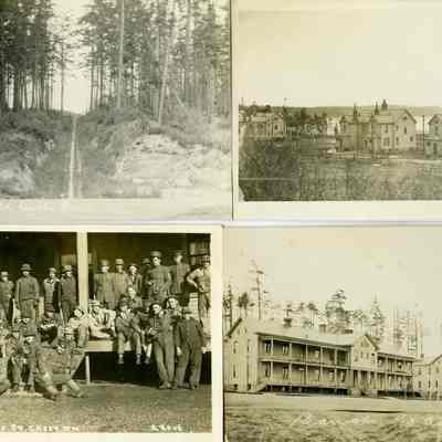 1. Old Cable Road; 3. 149th Co. Fort Casey, Wn; 4. Barricks, Fort Casey, Wn.