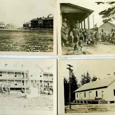 1. Ball game. Fort Casey, Painters vs. Fort Casey; 2. Band concert at Fort Casey, Wn. 914 Grove: 4. Storehouse, Fort Casey