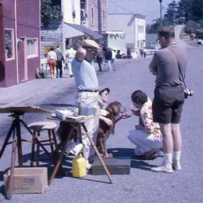 240. Arts and Crafts Festival, street scene: Ca. 1963