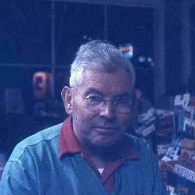 259. Ralph Lindsay Sr. at his grocery store: Front Street - Oct. 1957