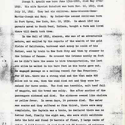 Arnold - Carleton Family History