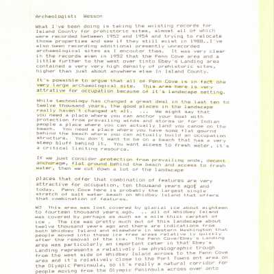 Oral History - Archaeologist Wesson