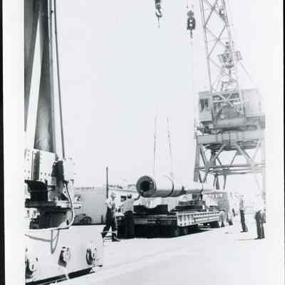 Unloading Gun Tubes in Seattle