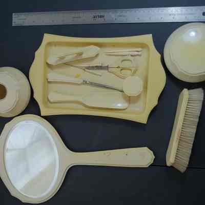 Ivory DuBarry dresser set