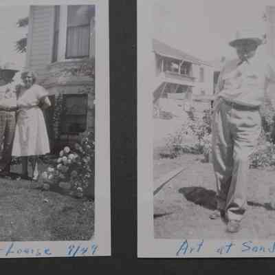 Alice, Art, Louise - September 1949: Art at San Jose - 1949