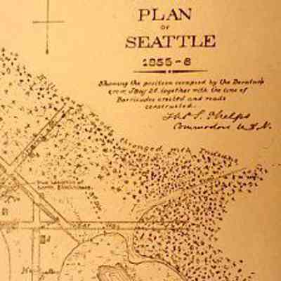 Plan of Seattle, 1855