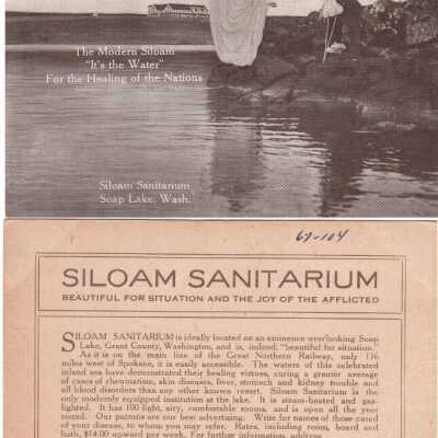 Siloam Sanitarium, Soap Lake, Wash: Origsize: 3.5x5.5; Origformat: Print-Photographic