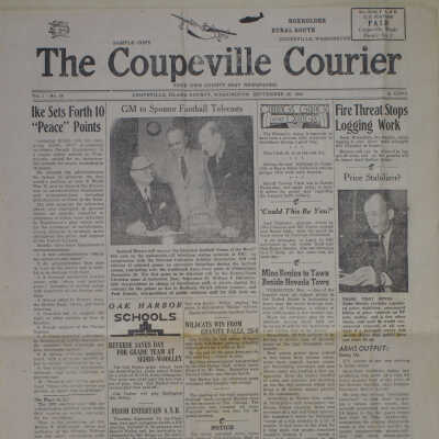 Coupeville Courier, September 25, 1952