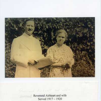 Photograph, Rev. Airheart and wife, Methodist Minister, Coupeville, 1917-1920. Acc # 2020.011.002