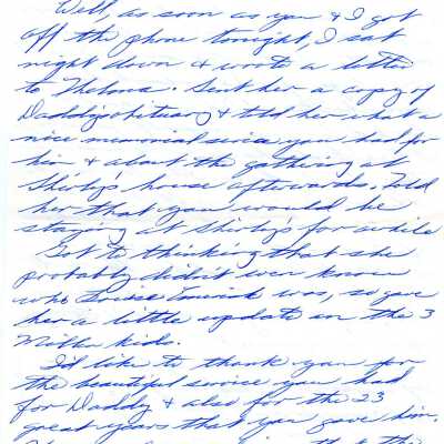 Letter for Louise to Mom