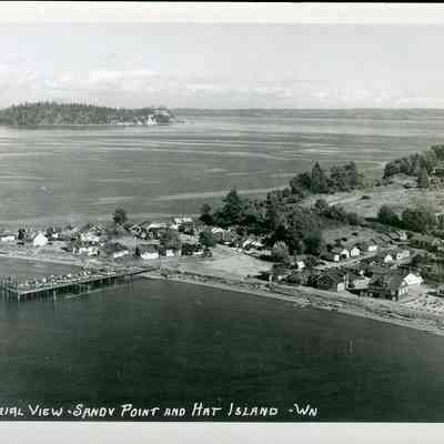 Sandy Point and Hat Island postcard