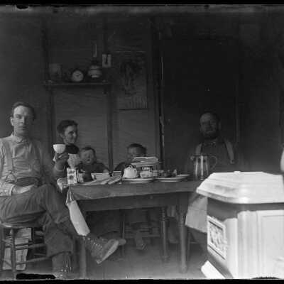 Family Dining in Kitchen