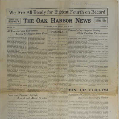 Oak Harbor News June 26, 1914.