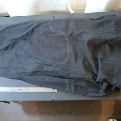 413 - black sheer wool w/ satin bands: Ida Sill