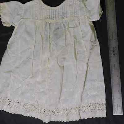 C: cotton eyelet baby dress