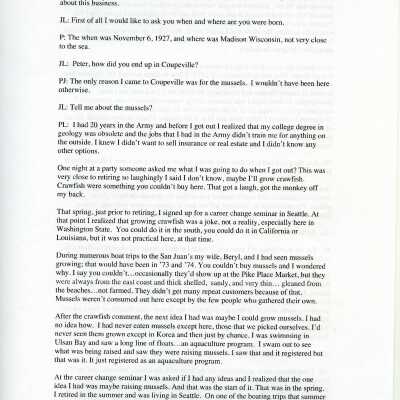 Peter Jeffereds oral history