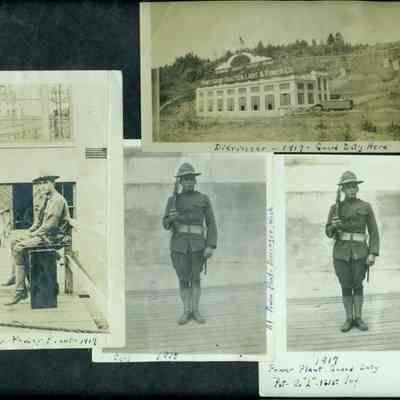 Dieringer Power Plant at Bonnie Lake: Pvt. Co. "L" 161st Infantry - Carl G. Izett guarded this facility alone.