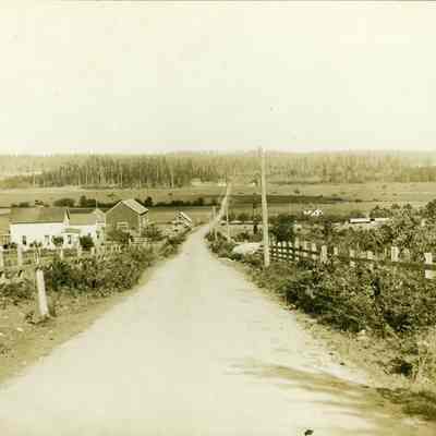 Izett (left) and Frostad (right) farms on Crescent Harbor Road