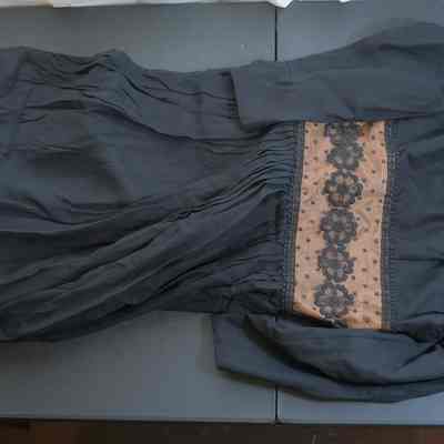 530 - L'Aiglon dress, black 3/4 length sleeves, lace waist: Dorothy Dickey, DPW CB 42 Shelf D