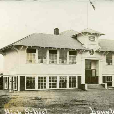 Langley High School postcard