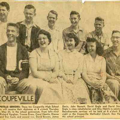 Coupeville High School Seniors, 1955
