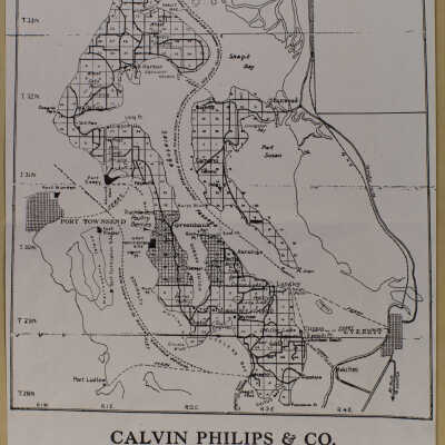 Map of Whidby Island and Greenbank