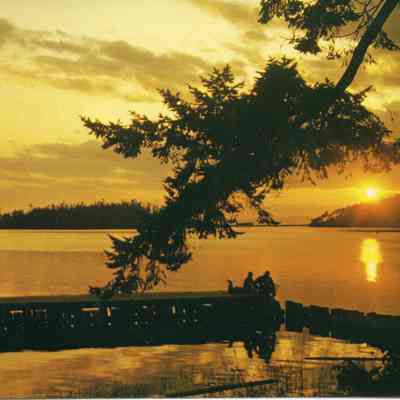 Cranberry Lake at Sunset postcard