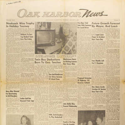 Oak Harbor News Jan. 5, 1956.