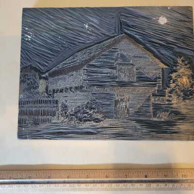 Carved Linoleum Block