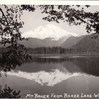 Mt Baker from Baker Lake, Wash