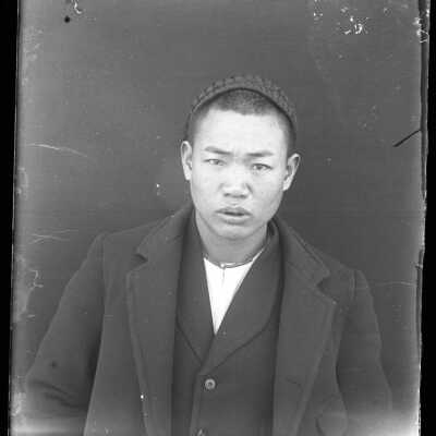Asian Man - Negative, Glass-plate