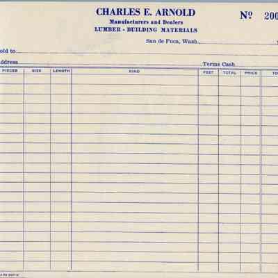 Charles E. Arnold Receipt Book