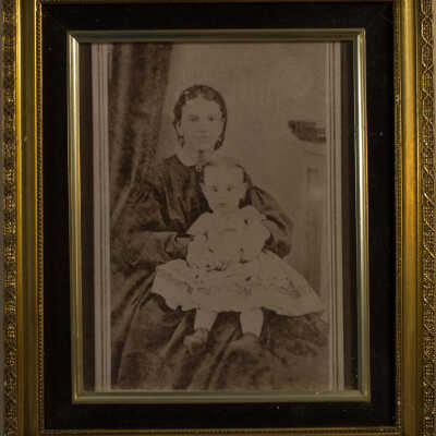 Photograph, Sara Elizabeth Coupe Cranney and dau. Molley. More family info in photo description. Acc. # 2019.019.003