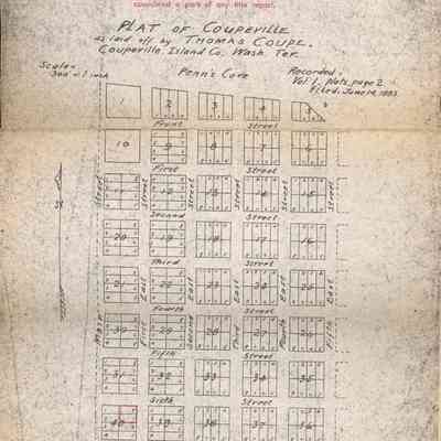 Map Denoting Land Purchased by Frank and Dorothy Dickey in Coupeville